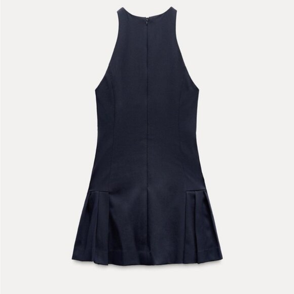 ZARA MINI DRESS WITH SIDE STRAPS - Picture 8 of 9